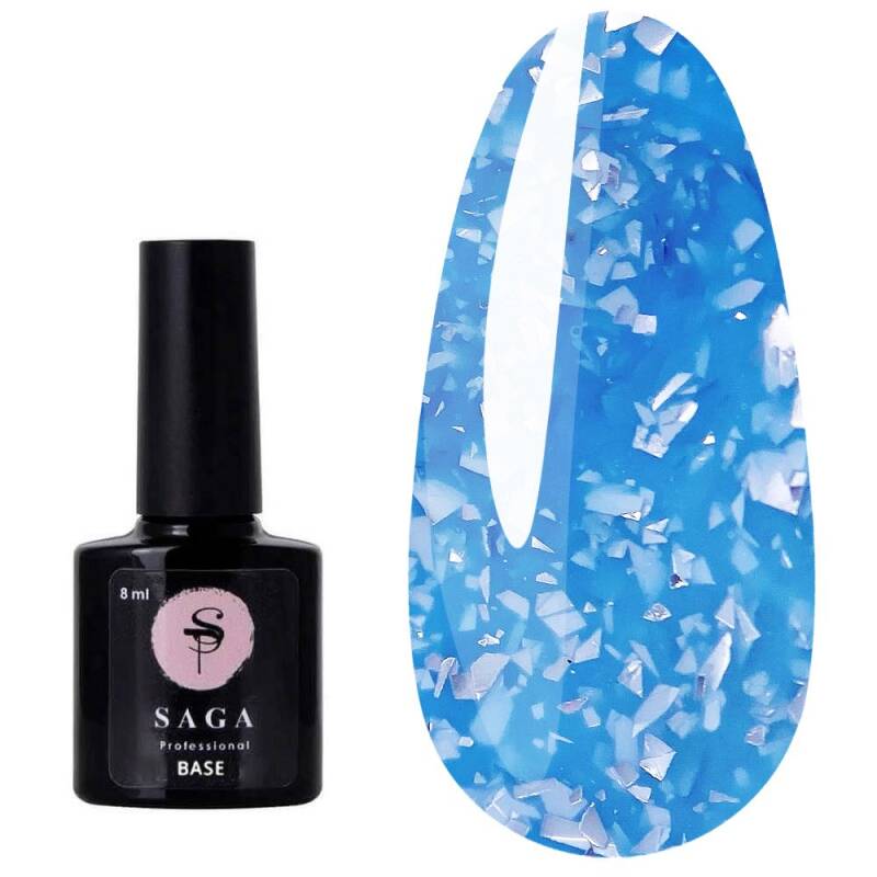 SAGA LEAF BASE (8ml) No1 blue with silver leaf