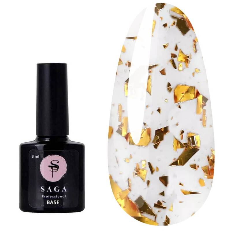 SAGA LEAF BASE (8ml) No4 milk with golden leaf