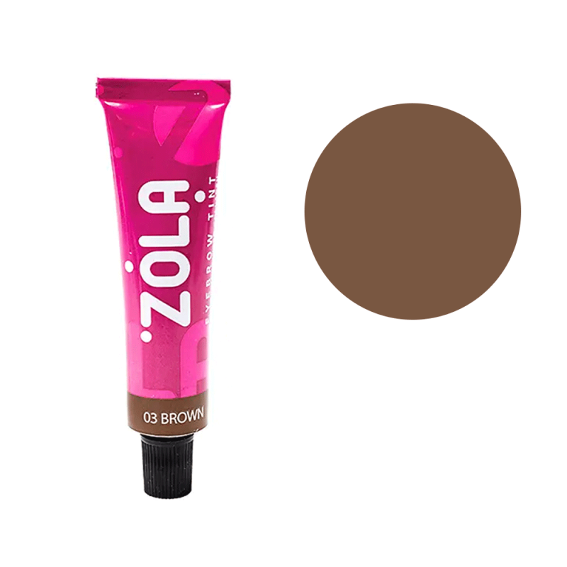 ZOLA Eyebrow Tint With Collagen 03 Brown, 15 ml