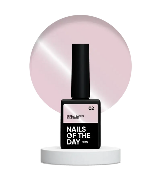 NAILSOFTHEDAY Korean cat eye 02 – light pink smoky nude gel polish cat eye, 10 ml