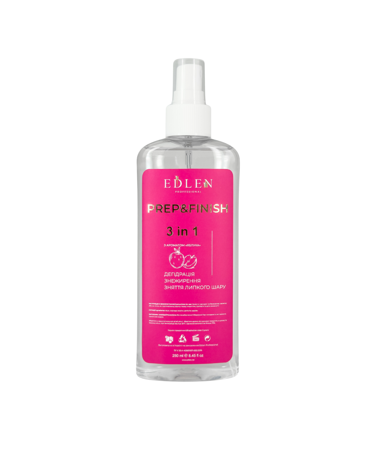 Degreaser Prep&Finish apple Edlen 250ml