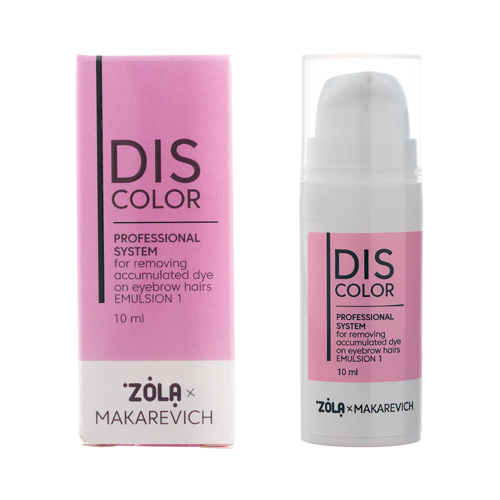 ZOLA x Makarevich DISCOLOR Emulsion 1 Professional system for removing accumulated dye from eyebrows, 10 ml