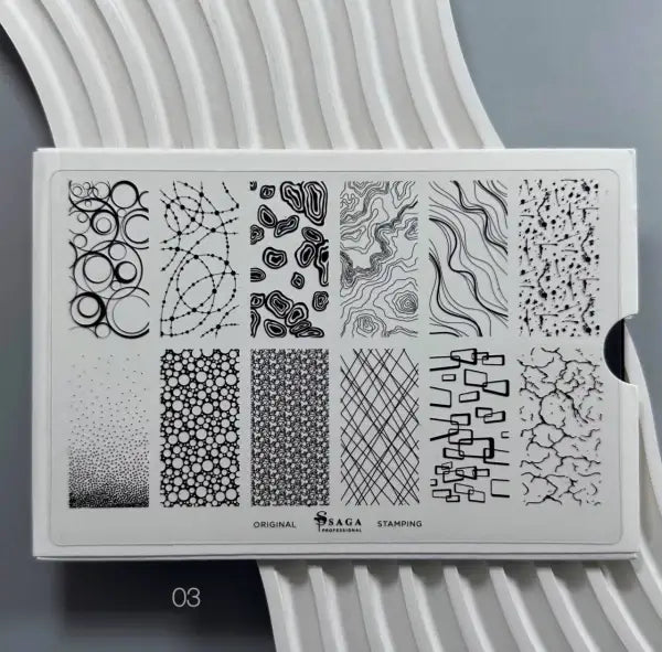 Saga Stamping Plate #03 “Abstractions”