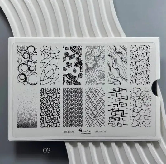Saga Stamping Plate #03 “Abstractions”