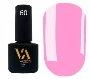 Valeri Nail gel polish No60 (pink, enamel), 6 ml
