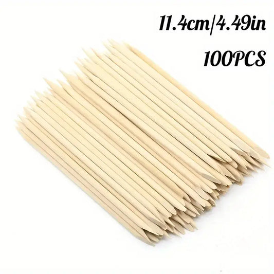 Orange sticks, 100 pcs/pack, 11.4 cm