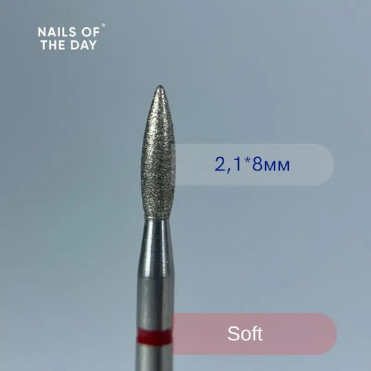 Nailsoftheday Flame cutter - red diamond flame cutter, 2.1*8 mm