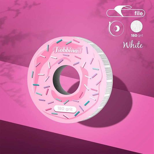 Replacement file tape unit with adhesive backing for plastic reel Bobbinail STALEKS PRO (180 grit)