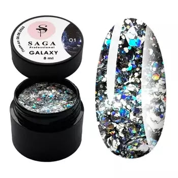 Saga Professional Galaxy Glitter No1   (8ml)