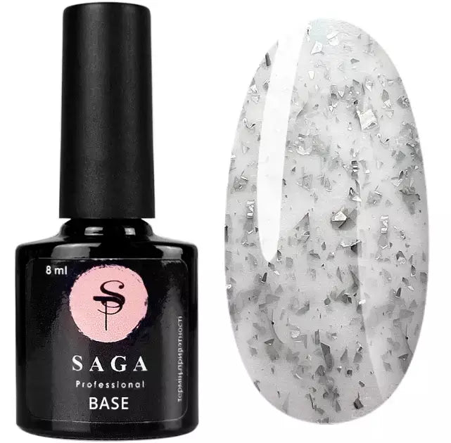 SAGA LEAF BASE (8ml) No2 milk with silver leaf