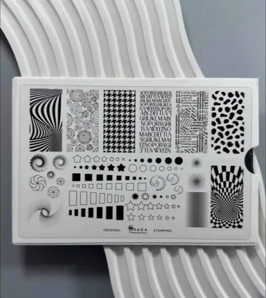 Saga Stemping Plate #08 "Print"