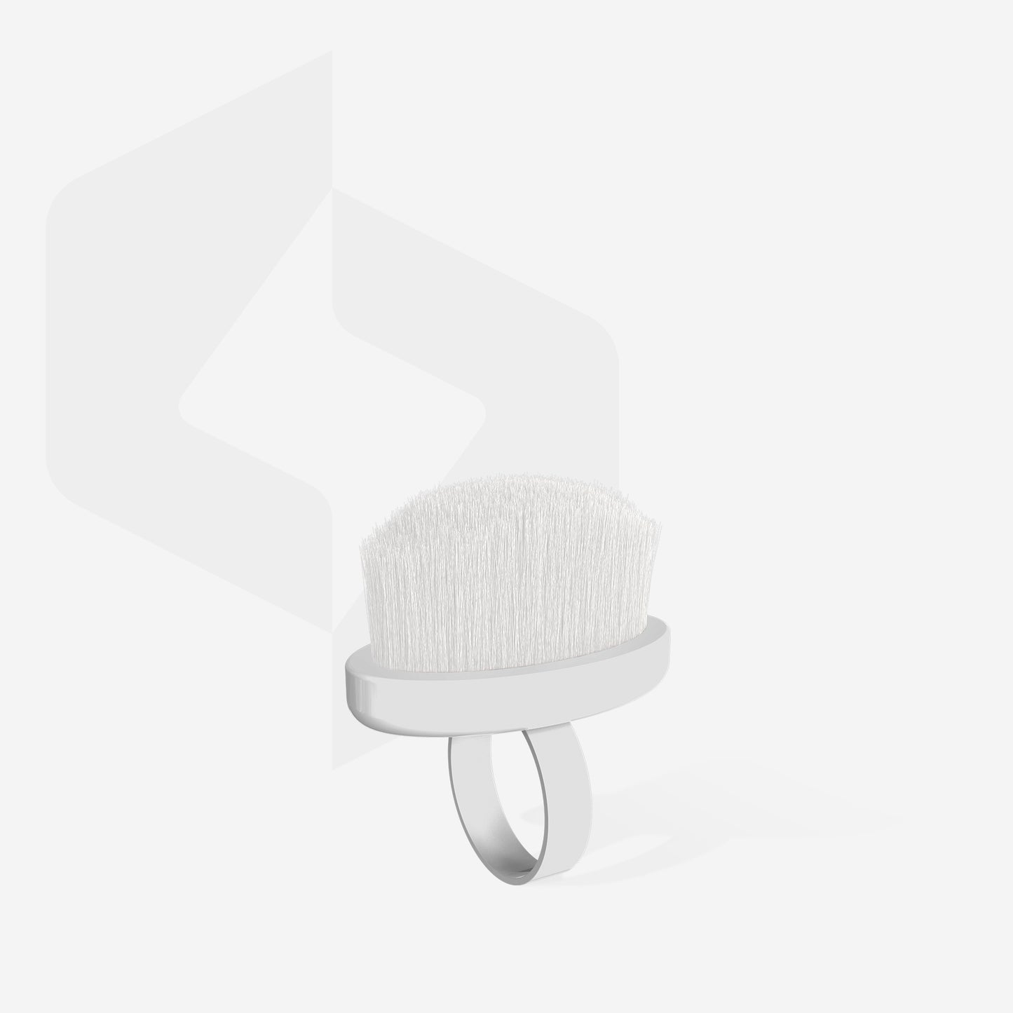 STALEKS Finger ring manicure brush DBE-03-10 for dust removal mini (10 pcs)