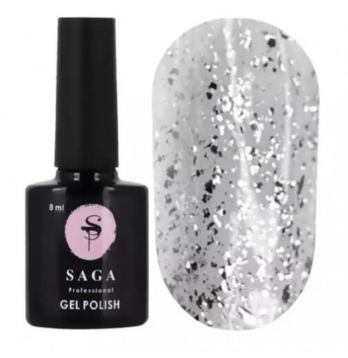 Saga Top Leaf Silver No Wipe (8ml)