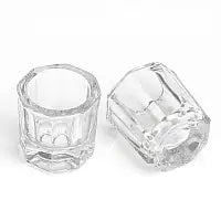 Glass cup (container) for mixing paint, henna when dyeing eyebrows and eyelashes