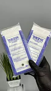 Dezik Kraft bags for air sterilization, transparent 75x150 mm, 100 pcs/unit