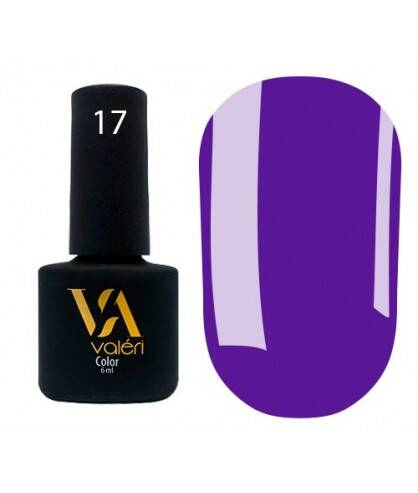 Гель-лак Valeri Nail №17 (фіолетовий, емаль), 6 мл