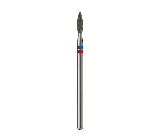 Свердло для нігтів преміум алмазне гостре полум'я 0.21 Blue/Red (виробник Формула Про, Україна)