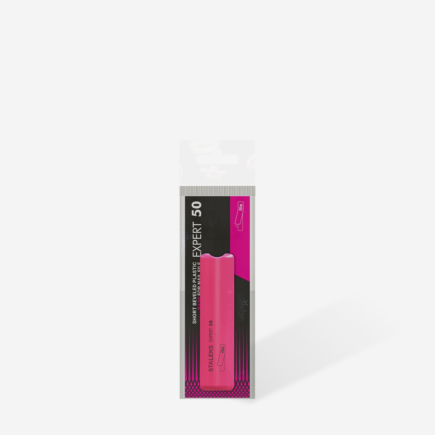 Short beveled plastic base for nail file EXPERT 50 (SPBE-50)