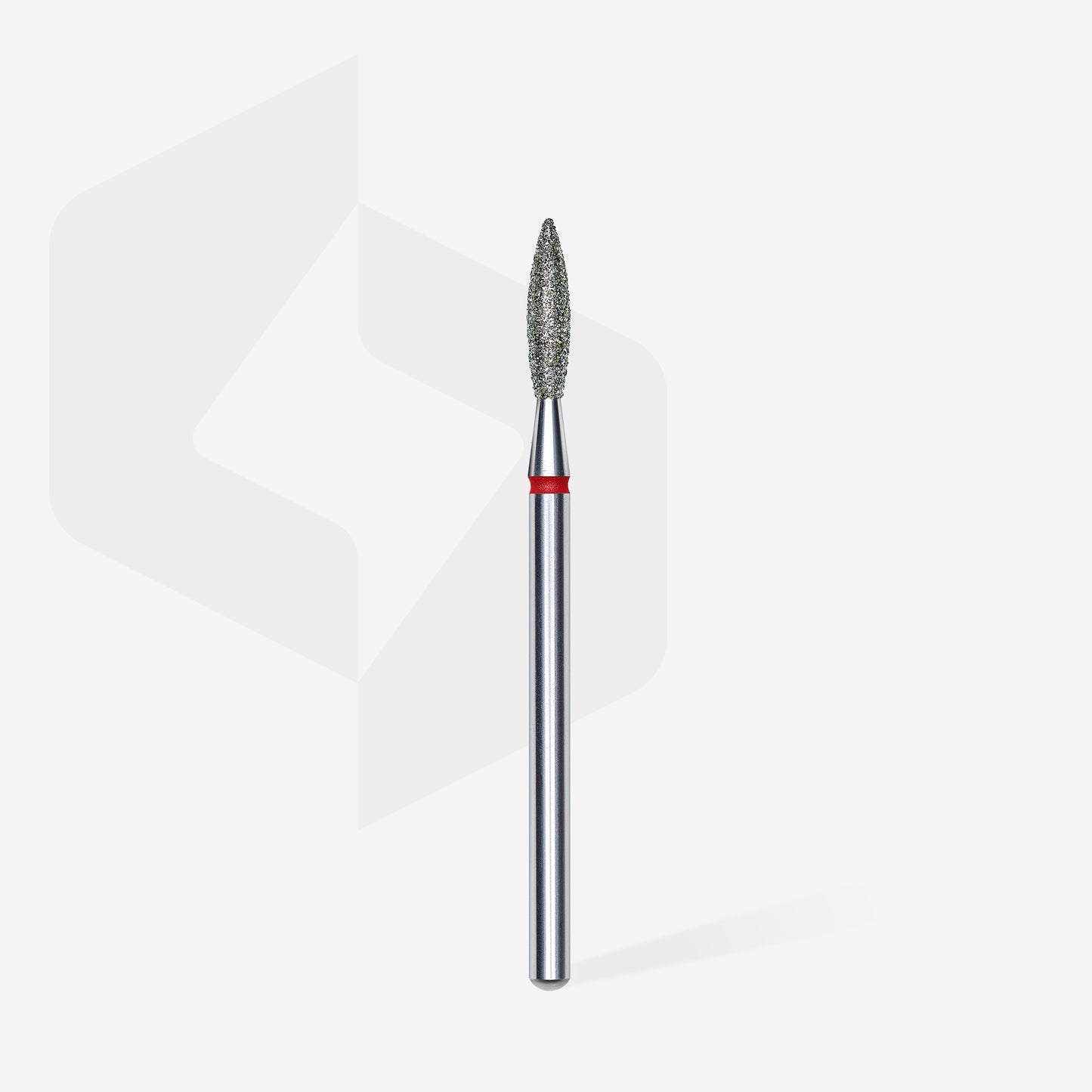 STALEKS Diamond nail drill bit flame red EXPERT head diameter 2,3 mm / working part 10 mm