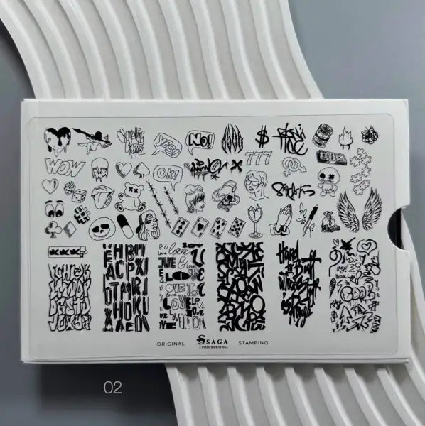 Saga Stamping Plate #02 “Graffiti”