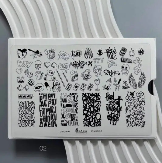 Saga Stamping Plate #02 “Graffiti”