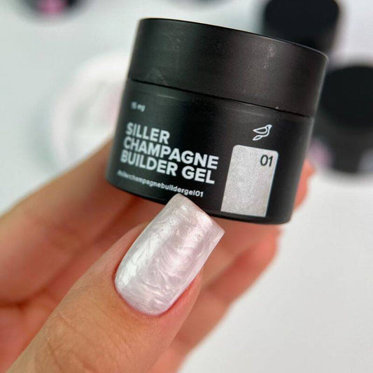 Siller Nail Gel Builder Champagne Gel  No1, 15ml