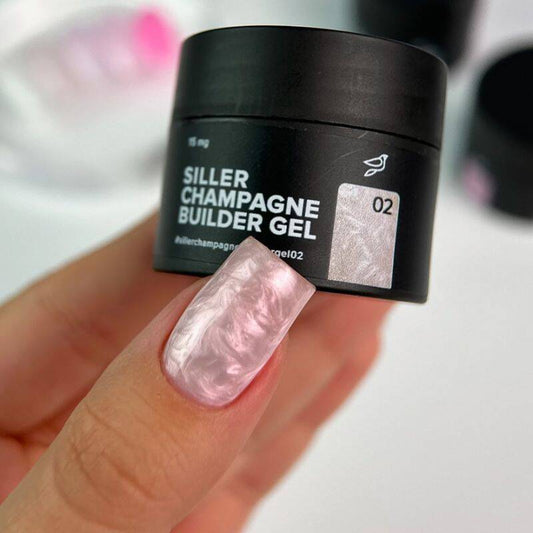 Siller Nail Gel Builder Champagne Gel  No2, 15ml