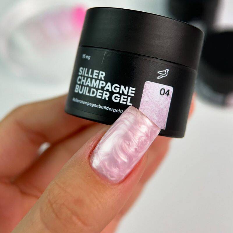 Siller Nail Gel Builder Champagne Gel №4, 15 мл