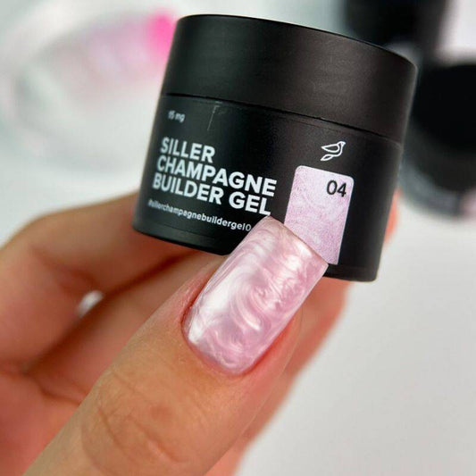 Siller Nail Gel Builder Champagne Gel  No4, 15ml