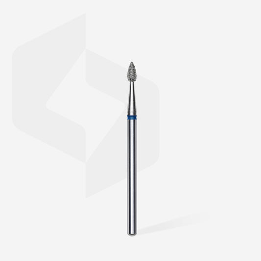 STALEKS Diamond nail drill bit drop blue EXPERT head diameter 2,3 mm / working part 5 mm