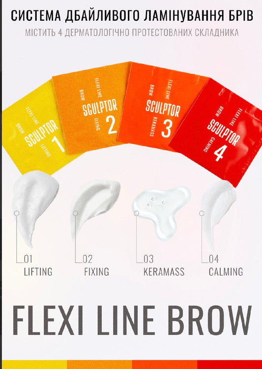 SCULPTOR Deep restoration, FLEXI LINE BROW KERAMASS No. 3, 1.5 ml,