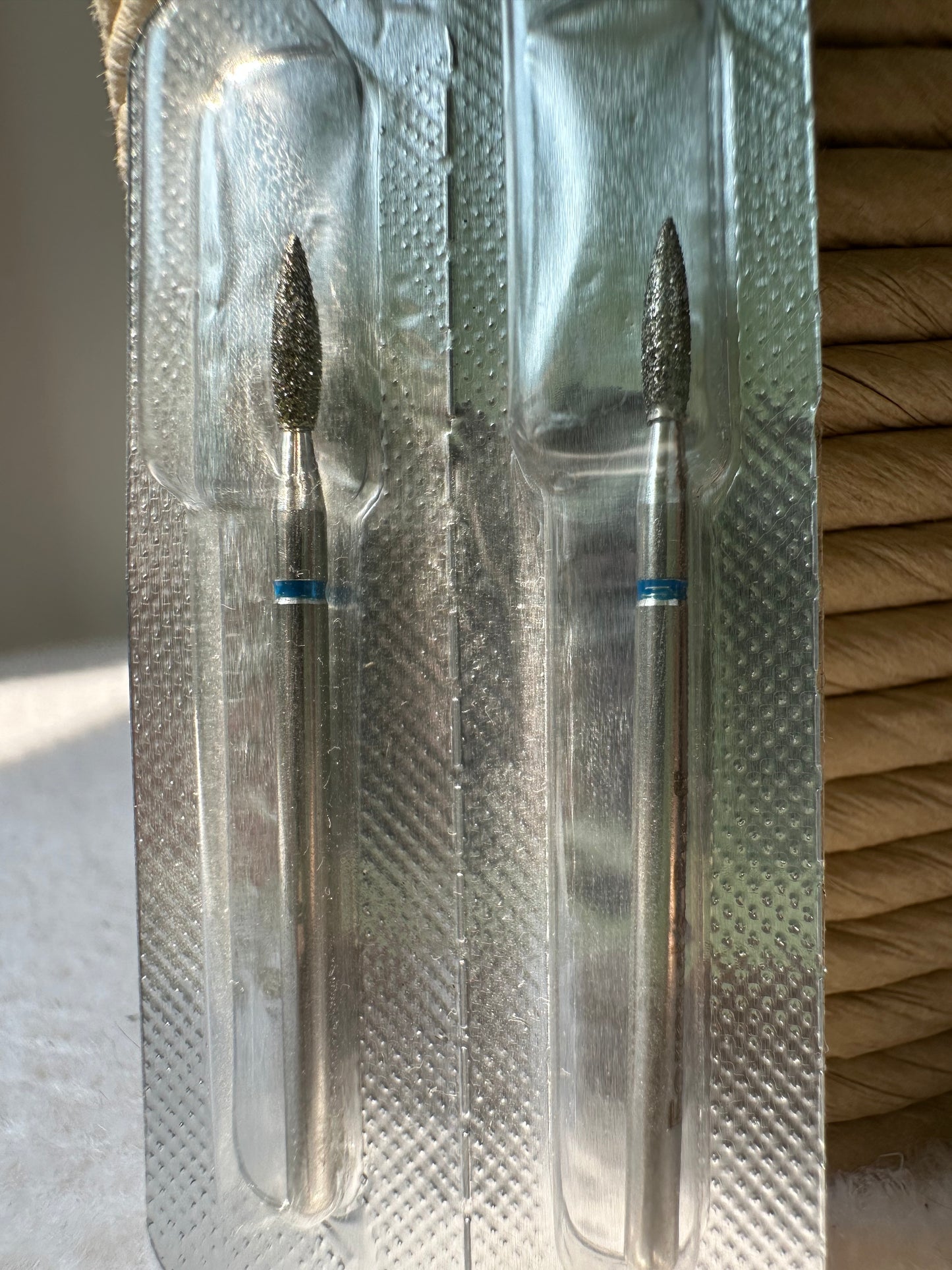 Diamond nail drill bit sharp flame 0.21 Blue Formula Pro