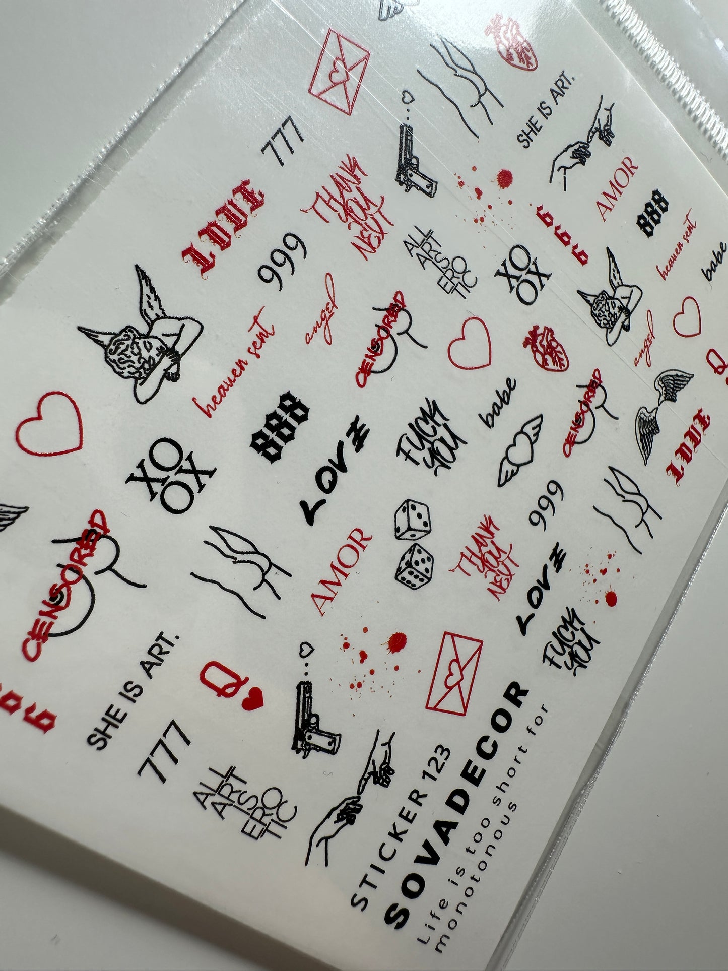 SOVADECOR Sticker 123