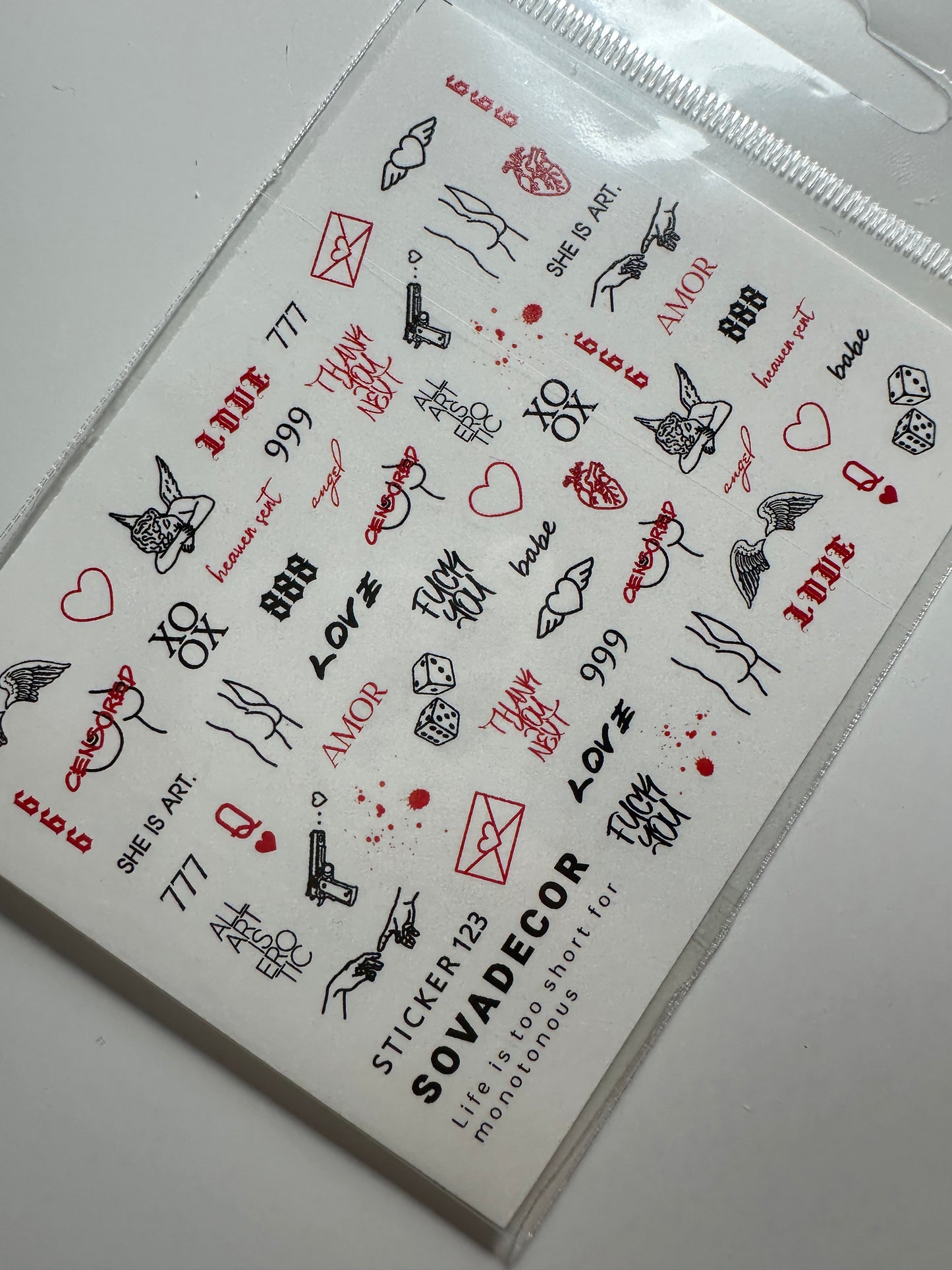 SOVADECOR Sticker 123