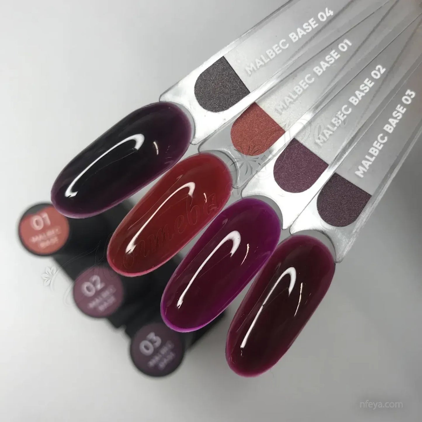 NAILSOFTHEDAY Malbec base 04 – stained purple-black base, 10 ml