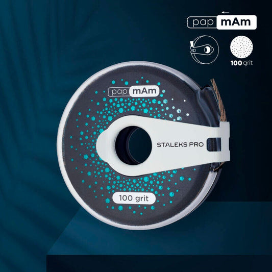 STALEKS PRO - Replaceable file tape papmAm EXCLUSIVE in a plastic reel 100 grit, 6 m
