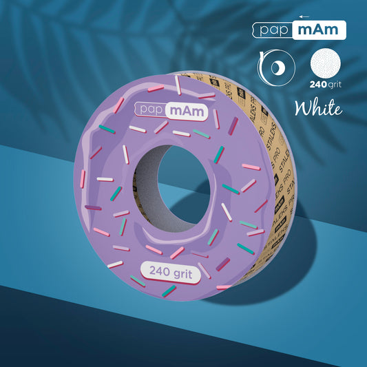 STALEKS White disposable abrasive tape papmAm EXPERT (ATSC-150,180,240grit) without plastic case, width 20 mm