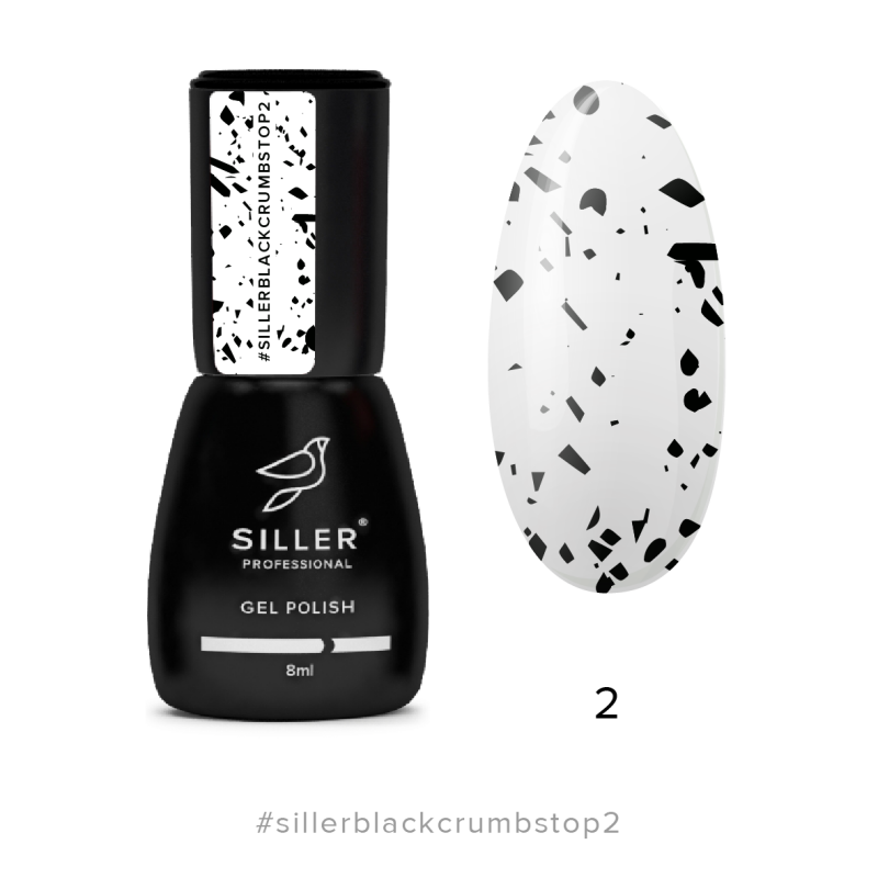Siller Top black Crumbs No2(8ml) - All Pro Beauty