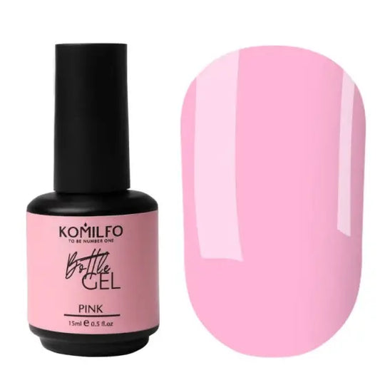 Komilfo Bottle Gel Pink with a brush, 15 ml