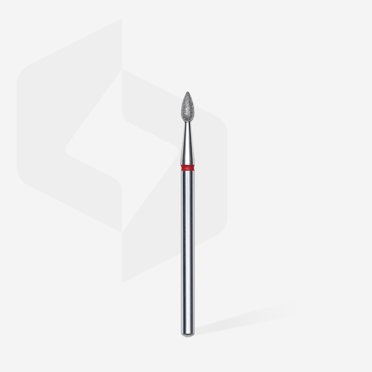 STALEKS Diamond nail drill bit drop red EXPERT head diameter 2,3 mm / working part 5 mm