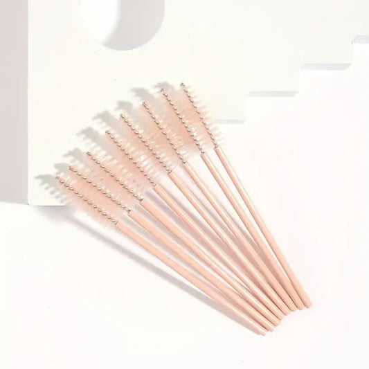 Eyelash Brushes Khaki 100pcs