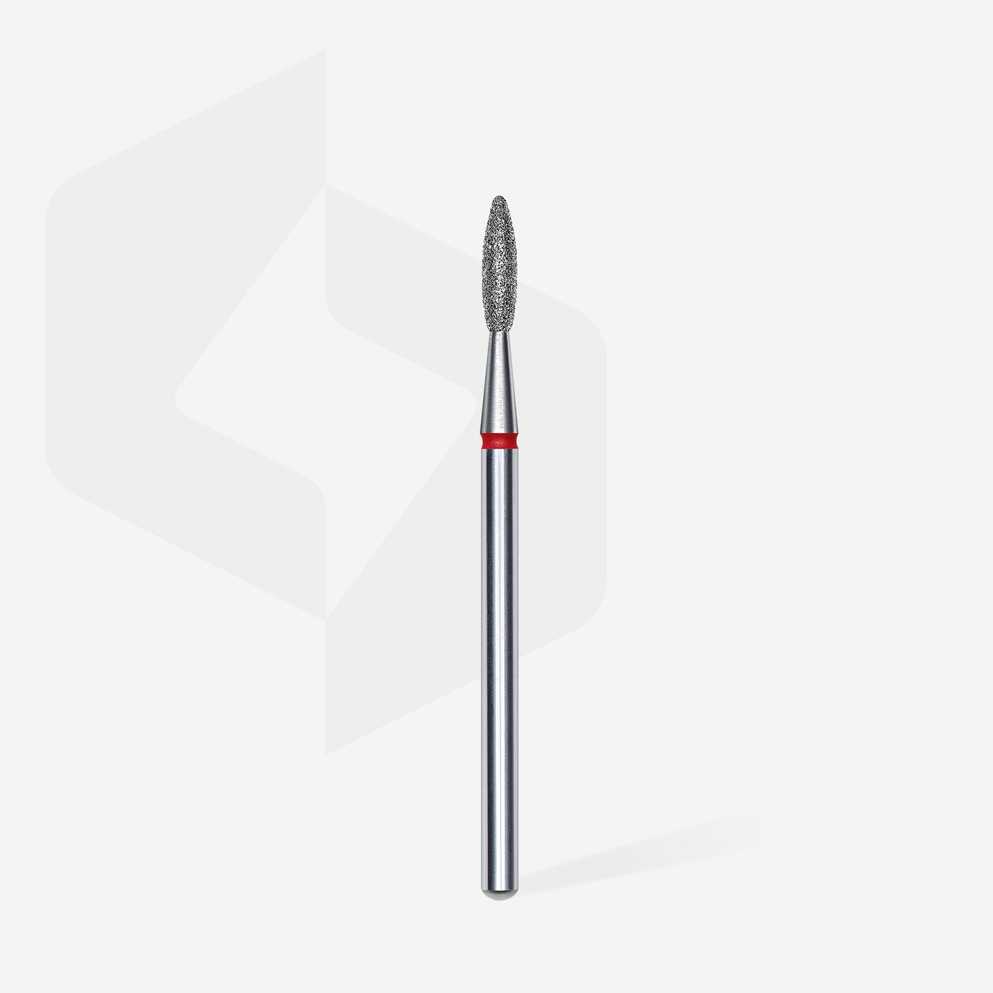 STALEKS Diamond nail drill bit flame red EXPERT head diameter 2,1 mm / working part 8 mm