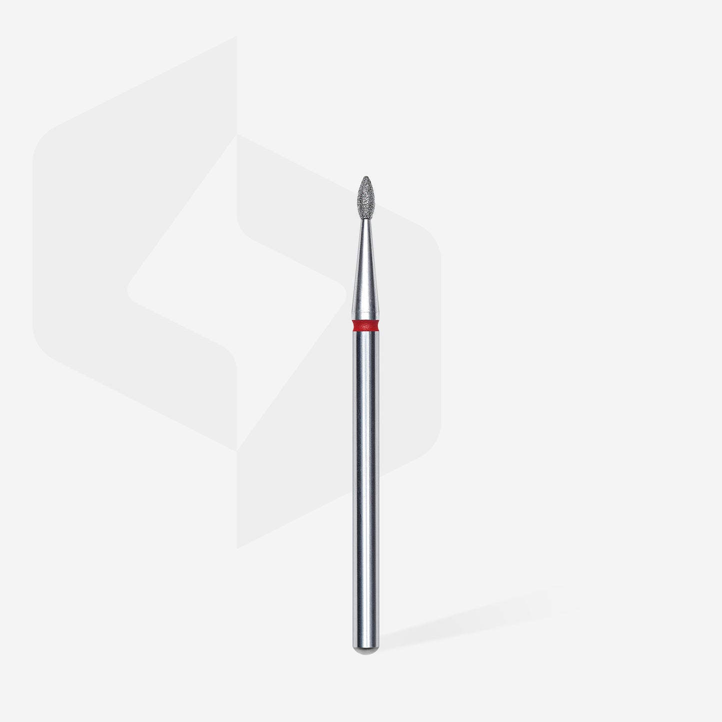 STALEKS Diamond nail drill bit drop red EXPERT head diameter 1,6 mm / working part 4 mm