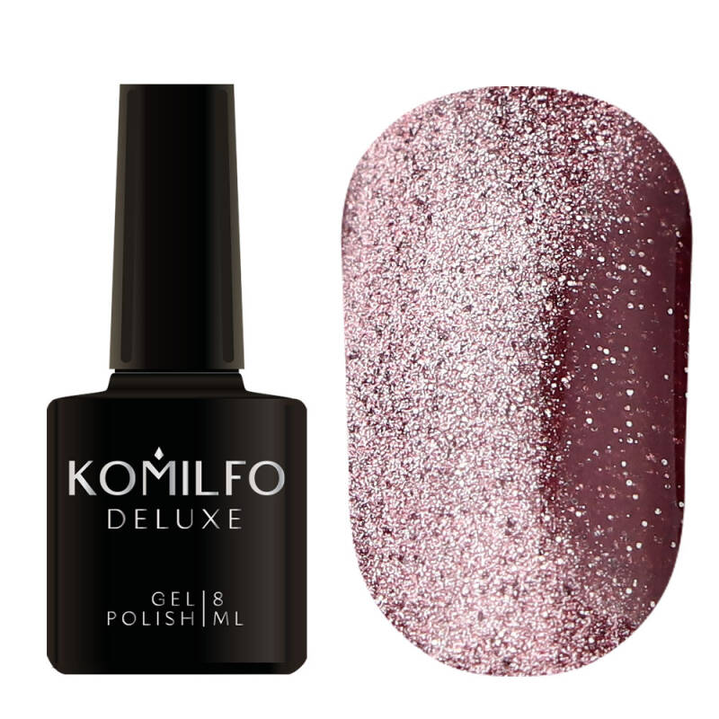 Gel polish Komilfo Fairytale Cat Eye 003 (tea rose, magnetic, reflective), 8 ml