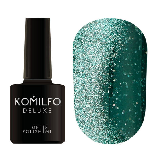 Komilfo Fairytale Cat Eye 006 gel polish (pale green, magnetic, reflective), 8 ml