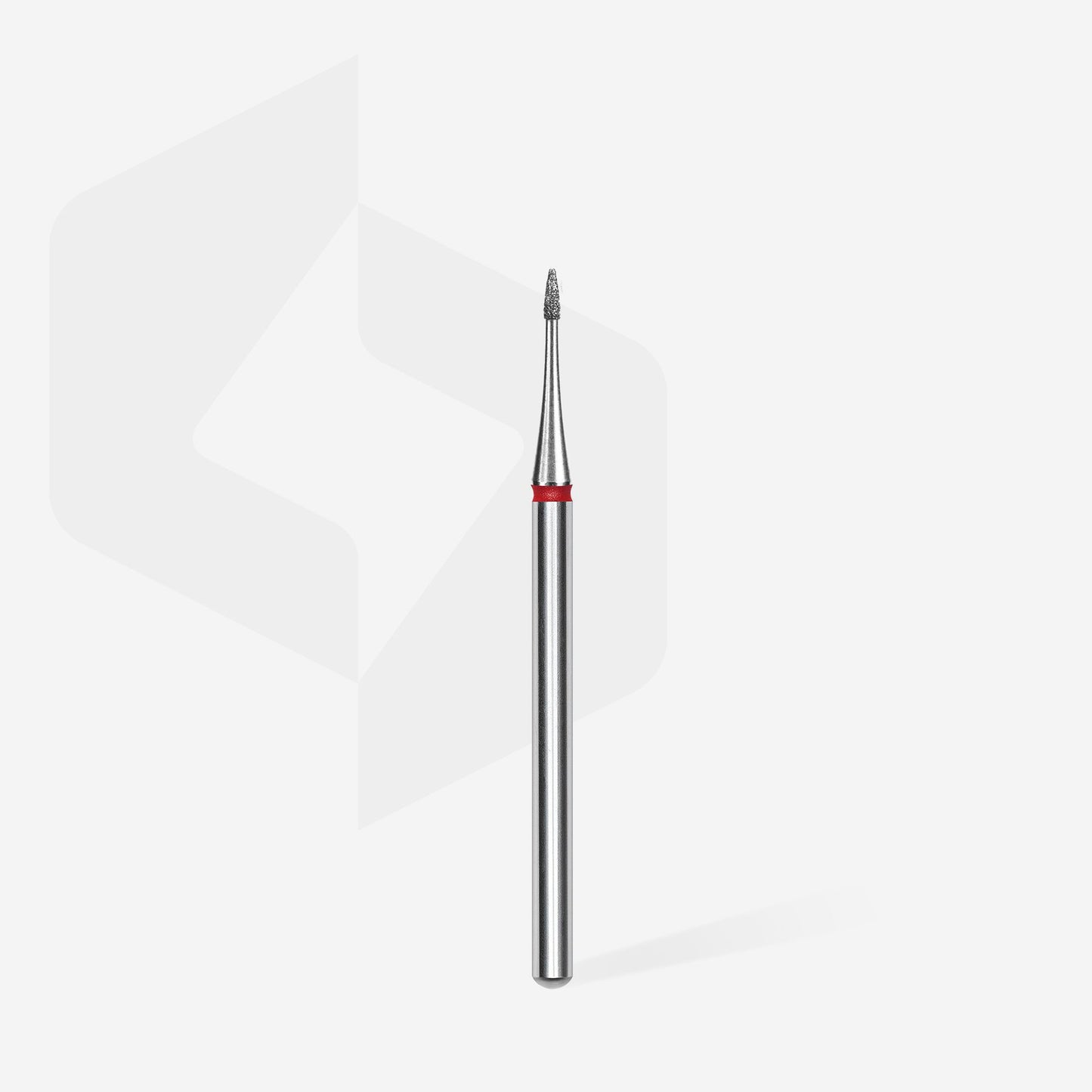 STALEKS Diamond nail drill bit flame mini red EXPERT head diameter 1 mm / working part 3 mm