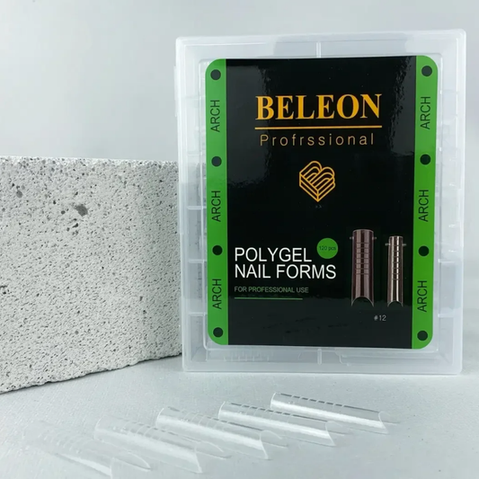 Upper molds of TM BELEON for nail extension No. 12 Arch in a container, 120 pcs.