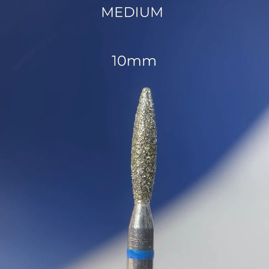 Nailsoftheday Drill Bit  Blue diamond flame , 2.3*10 mm