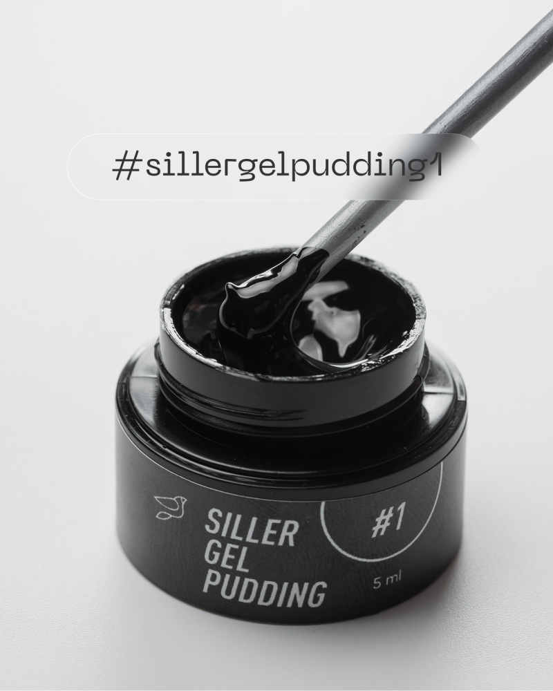 Siller Gel Pudding solid gel polish 5ml BLACK