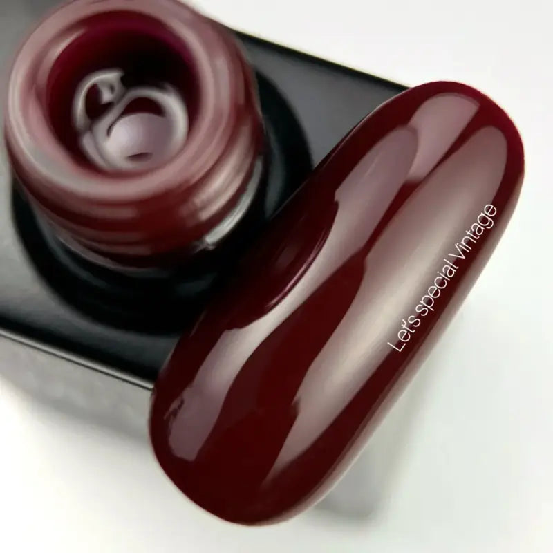 NAILSOFTHEDAY Let's Special Vintage - classic burgundy single-layer gel nail polish, 10 ml